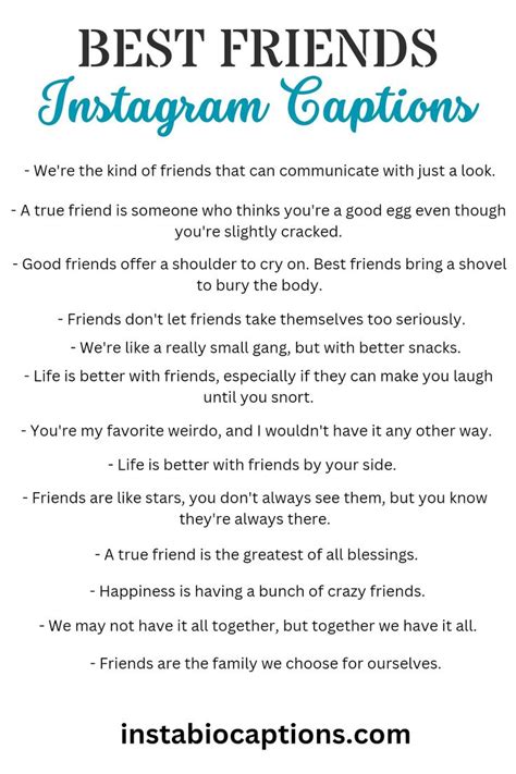 friendsary caption|100+ Best Friend Captions to Show Your BFF Some .